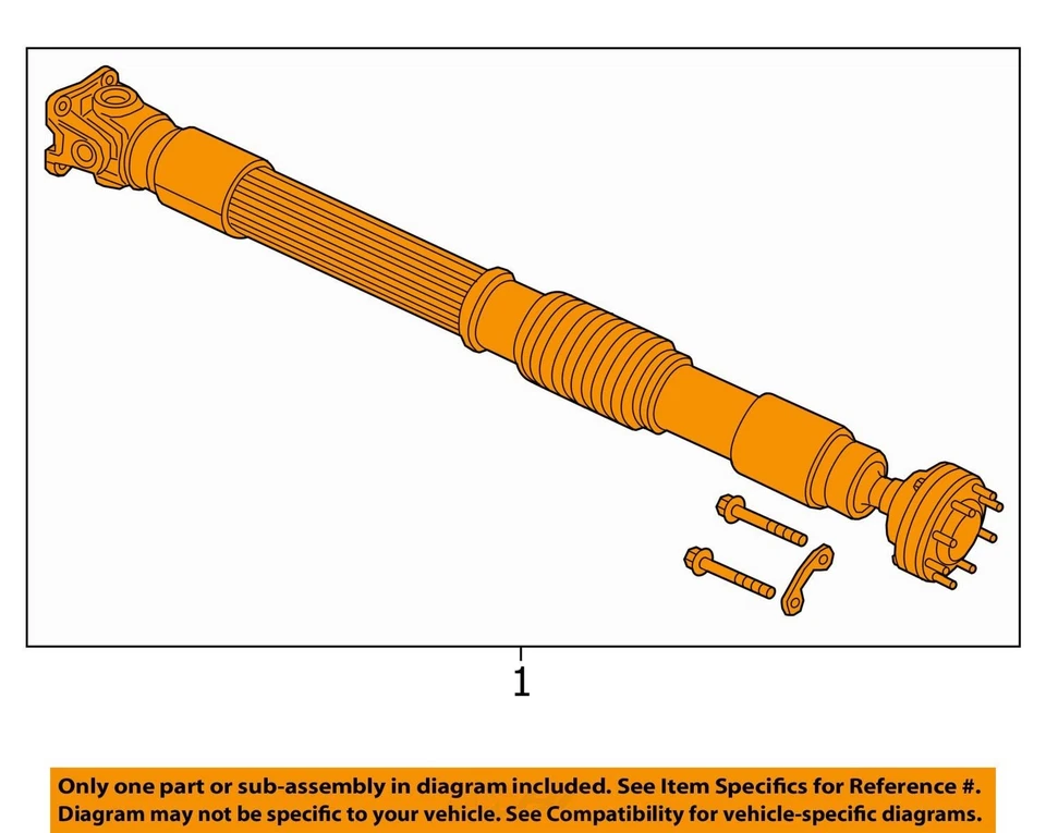 2018 Jeep Wrangler Front Drive Shaft OEM 144K Miles - LKQ439621112 - Image 4 of 4