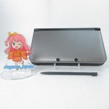   Excellent  Nintendo 3DS LL XL Silver x Black Console ONLY Japanese Edition Arr0