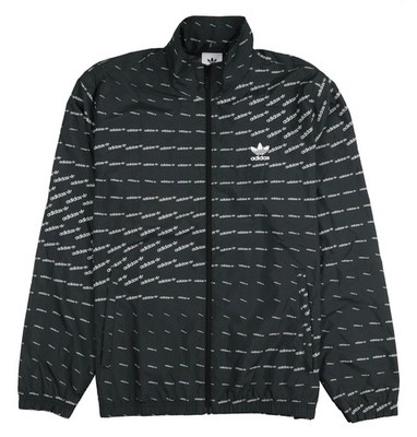 ADIDAS Monogram Pack Windbreaker Track Jacket sz 2XL XX-Large Black White