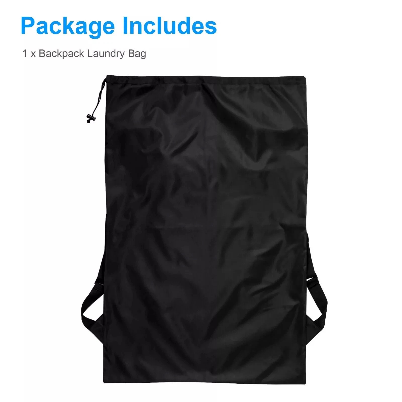 Extra Large Laundry Bag Backpack Heavy Duty Washing Clothes Drawstring Backpack