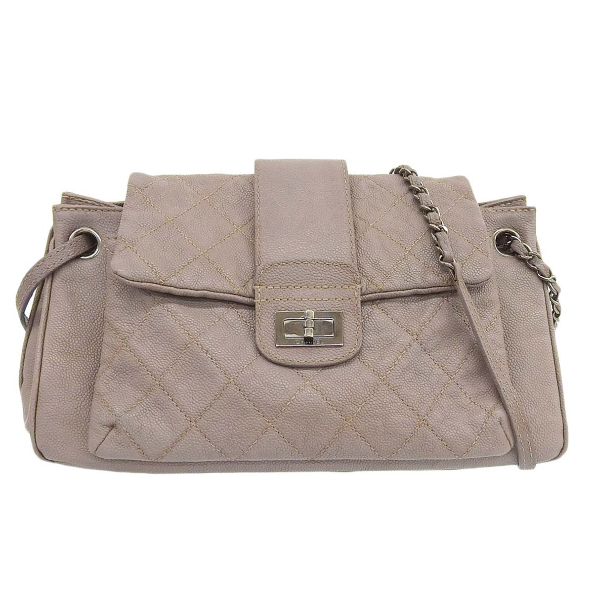 Chanel 2.55 Gray Shoulder Bag 15 466505 Handbag