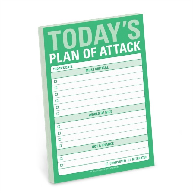 Knock Knock Plan of Attack Great Big Sticky Note, Daily to-Do List Sticky Pad, - Image 5