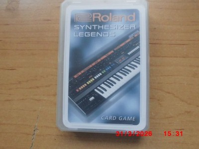 ROLAND SYNTHESIZER LEGENDS CARD GAME KEYBOARD QUARTET ROLAND INSTRUMENTE RARITÄT