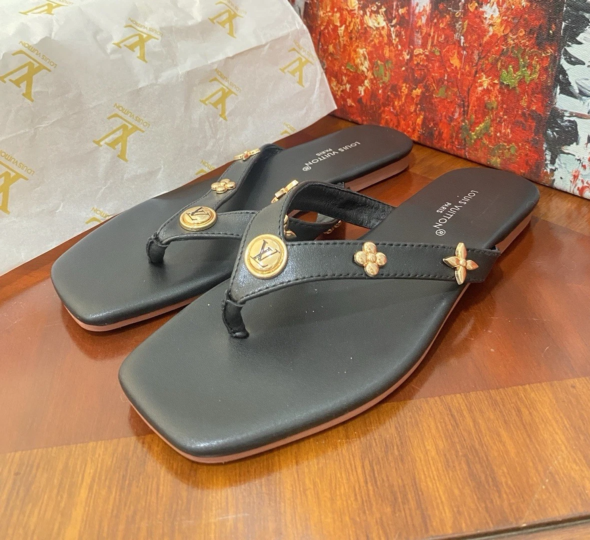 Louis Vuitton Thong Sandals for Women for sale | eBay