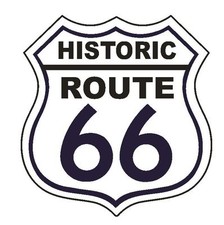 Historic RT 66 Route 66 Sticker MADE IN THE USA D2879