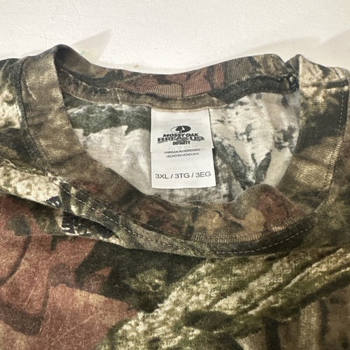 Mossy Oak Break Up Infinity Mens Shirt Size 3XL Brown Camo Camouflage Hunting - Picture 3 of 6