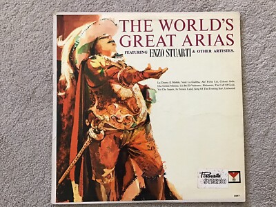 The World's Great Arias 33 1/3 Record Album 2257 Diplomat Records Enzo Stuarti