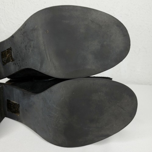 Jeffrey Campbell X Free People Gladiato Black Suede Lace Up Heel Sandals Size 6 - Picture 10 of 11