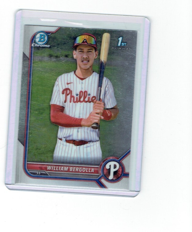 2022 Bowman Chrome William Bergolla 1st #BCP-159 Phillies
