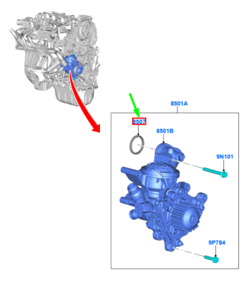 FORD KUGA MK3 Water Pump Gasket 2189470 JX6Q-8507-AA NEW GENUINE  