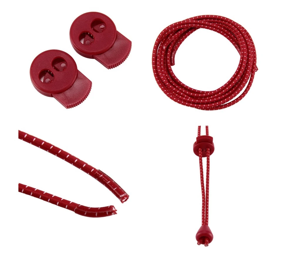 Lacci per scarpe elasticizzati lacci per scarpe triathlon corsa scarpe da ginnastica stivali elasticizzati uk - Immagine 4 di 4