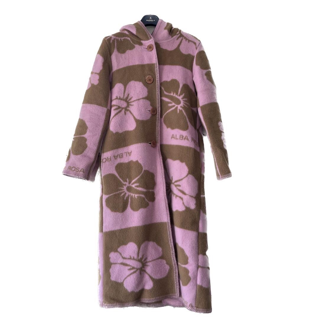 Alba Rosa Blanket Coat Hibiscus Foodie Free Size | eBay