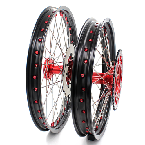 KKE 21/19 MX Cast Wheels Rims fit Honda CR125R 1995-1997 CR250R CR500R 1996-2001 - Picture 4 of 12