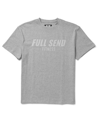 Full Send Nelk Boys Fitness Elevated Tee Gray Sz M New w/ Tags Gift Idea