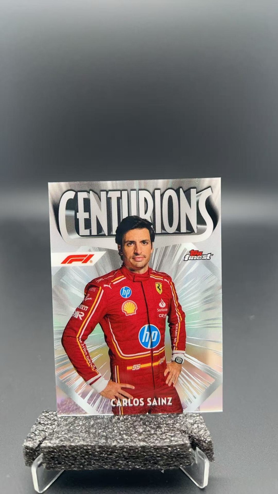 2024 Topps Finest Formula 1 F1 Carlos Sainz Centurions Ferrari SSP #8238S