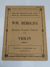 WM Berolds Violin Book 4 Music Book