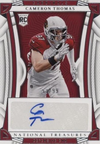 2022 Panini Phoenix Cameron Thomas Purple Lazer Rookie #D /99 #182