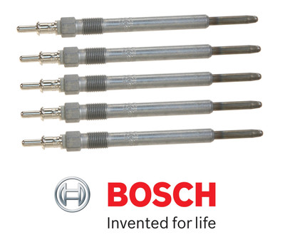 OEM BOSCH 5 New Plugs Diesel Glow Plug Set Kit For Dodge Sprinter Freightliner
