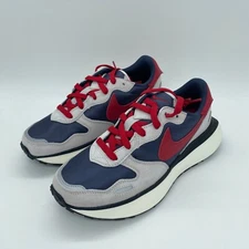 Nike Women's Phoenix Waffle Shoes Casual FD2196-400 Blue Red Gray Size 9