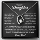 To My Daughter Necklace, Gift for Daughter from Dad, Father Daughter Necklace