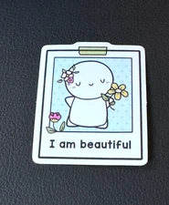 Affirmations - Beautiful Sticker - CoffeeMonsterz Co the coffeemonsterzco TCMC