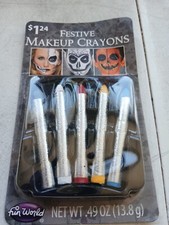 Festive Makeup Crayons Fun World Net Wt .49 Oz