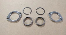 BIG DOG MOTORCYCLES OEM CHROME EXHAUST FLANGE & TAPERED GASKET SET 1998-11 MODEL