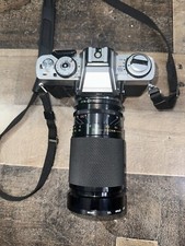 Vintage Minolta XG-1 35mm Camera With MC Soligor C/D Zoom Macro Lens Japan