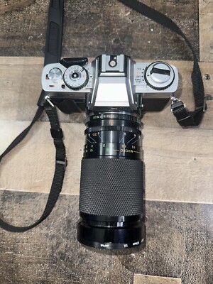 Vintage Minolta XG-1  35mm Camera With MC Soligor C/D Zoom+Macro Lens Japan