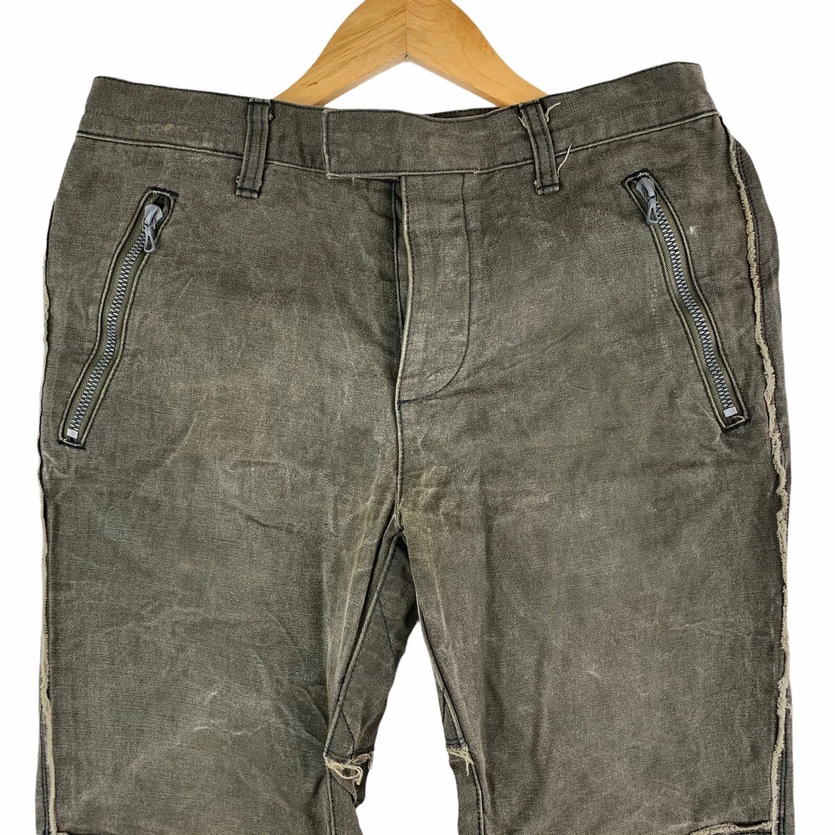 VINTAGE RIP VAN WINKLE DISTRESSED MADE IN JAPAN KHAKIS OIL PANTS TROUSERS