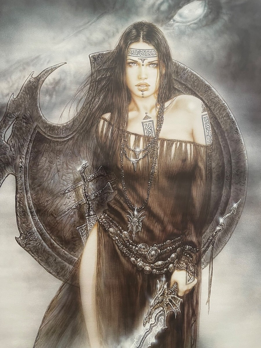 LUIS ROYO, LADY,AUTHENTIC 1990's POSTER | eBay