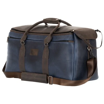 Leather Double/Triple Trumpet bag by KGUmusic Crazy horse Dark BlueBrown