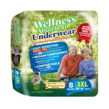 Wellness Absorbent Underwear 3X-Large 80" - 95"