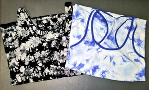 2-Women-039-s-Tank-Tops-Rock-amp-Republic-Black-amp-White-XL-amp-Unbranded-Blue-amp-White