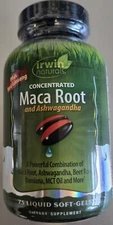 Irwin Naturals Concentrated Maca Root and Ashwagandha 75 Sgels
