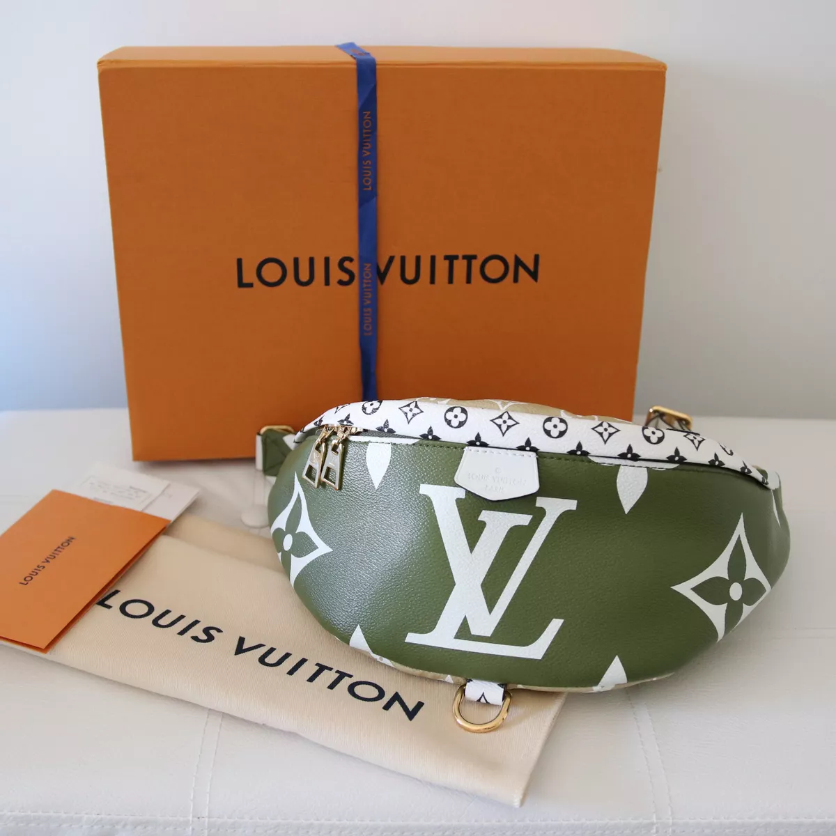 Louis Vuitton Bumbag Monogram Giant Logo Khaki Green Crossbody