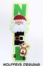 CRAFTECAFE XMAS NOEL TITLE premade paper piecing scrapbook diecut page piece 3d