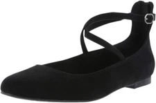 NEW 6.5 Christian Siriano for Payless Black Suede Women's Annalise Dress Flats