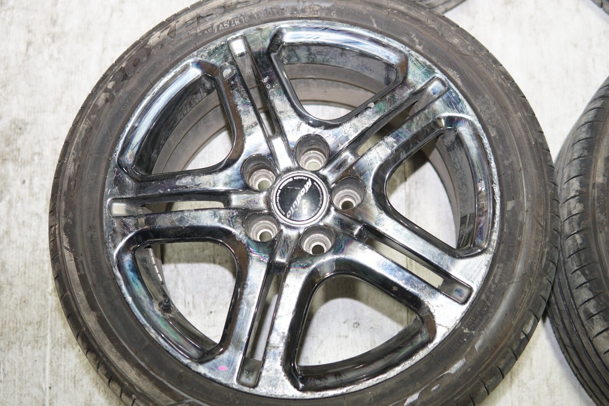 ALC RIMS M19 ブラックリム クイックリリース JDM Honda RL Legend Modulo Rims Wheels Mags 18x8 +50 5x120