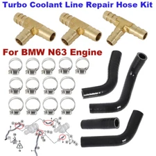 Turbo Coolant Line Repair Hose Kit For BMW N63 X5 X6 50iX 550i 650i 750i F16