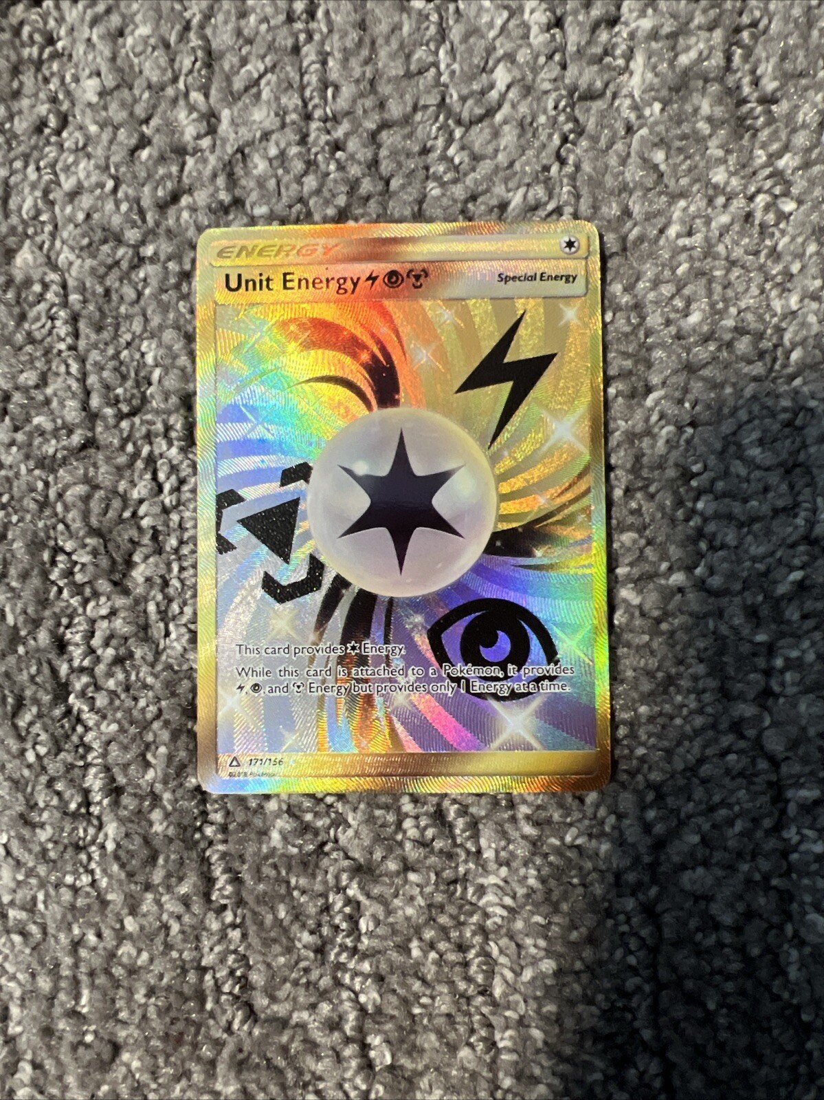 Pokémon TCG Unit Energy LPM Sun & Moon: Ultra Prism 171/156 Holo Secret Rare ✨NM