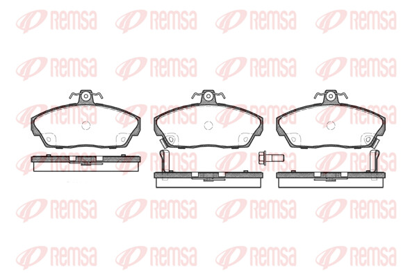 Remsa BremsbeläGe Bremsbelegsatz Vorne FüR Honda Civic VI Hatchback-image