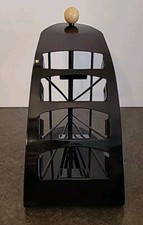 Black Metal Remote Control Caddy/Organizer