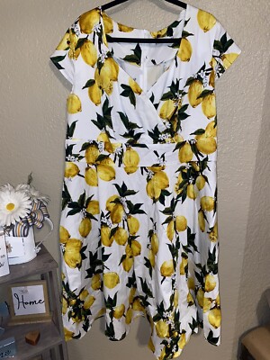 Bbonlinedress Women's 1950s Retro Vintage Square Neck Cocktail Swing Dress  5XL | eBay