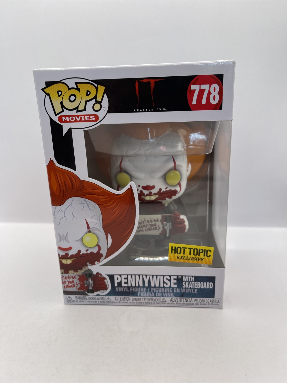 Funko Pop! Figura De Vinilo Movies It: Chapter Two Pennywise Con Patineta #778
