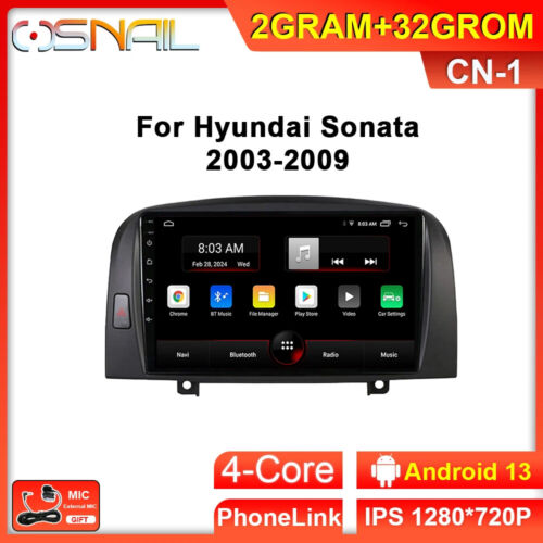 For Hyundai SONATA NF 2004-2008 Car Radio Carplay Stereo Video Player GPS Screen