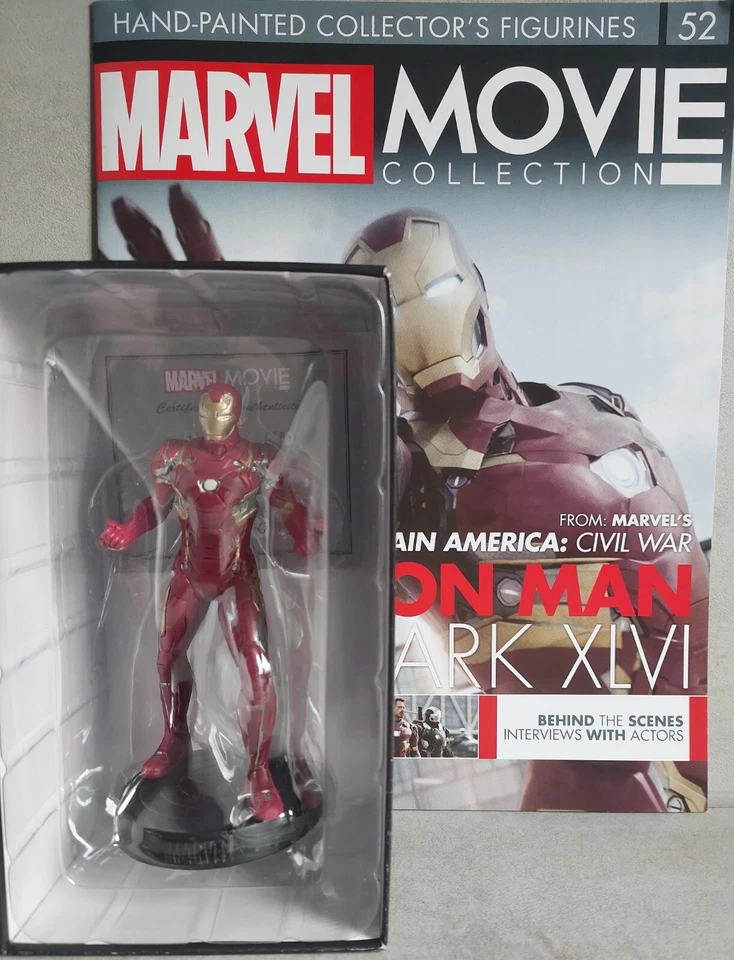 Marvel Movie Collection #52 Iron Man Mark XLVI Estatueta Eaglemoss English Mag - Imagem 2 de 3