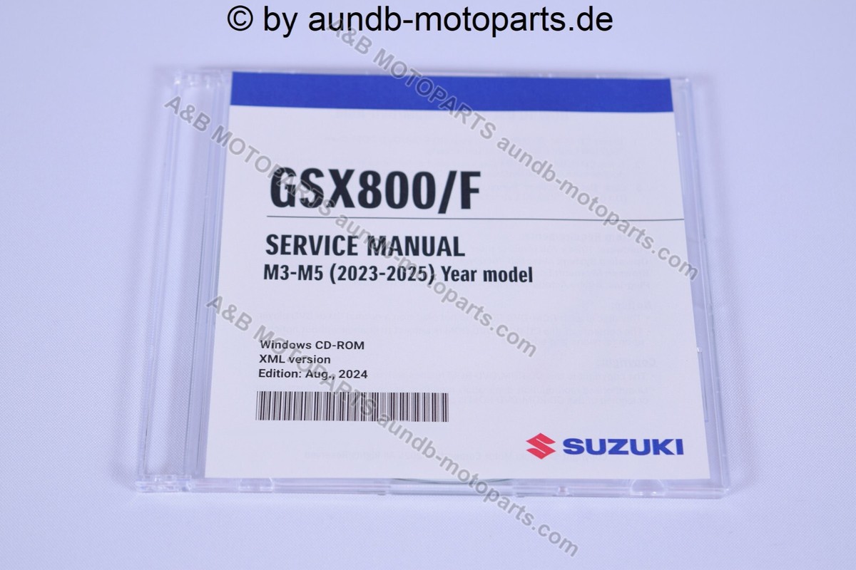 GSX-8S/R M3- Modell 23- Werkstatthandbuch CD NEU/ Service Manual 