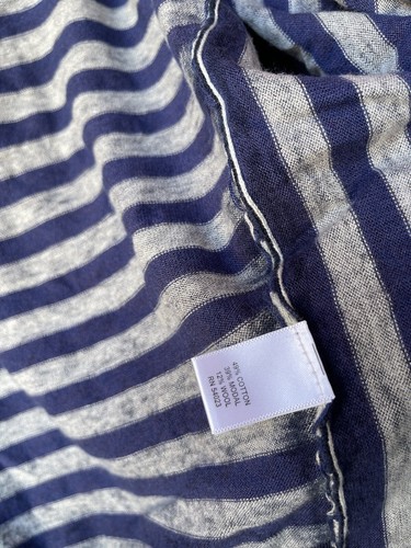 Banana Republic Cardigan XL Blue Open-Front Wool Blend Knit Striped Women's - Picture 4 of 9