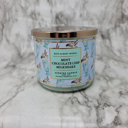 Bath & Body Works Mint Chocolate Chip Milchshake 3-Docht Kerze